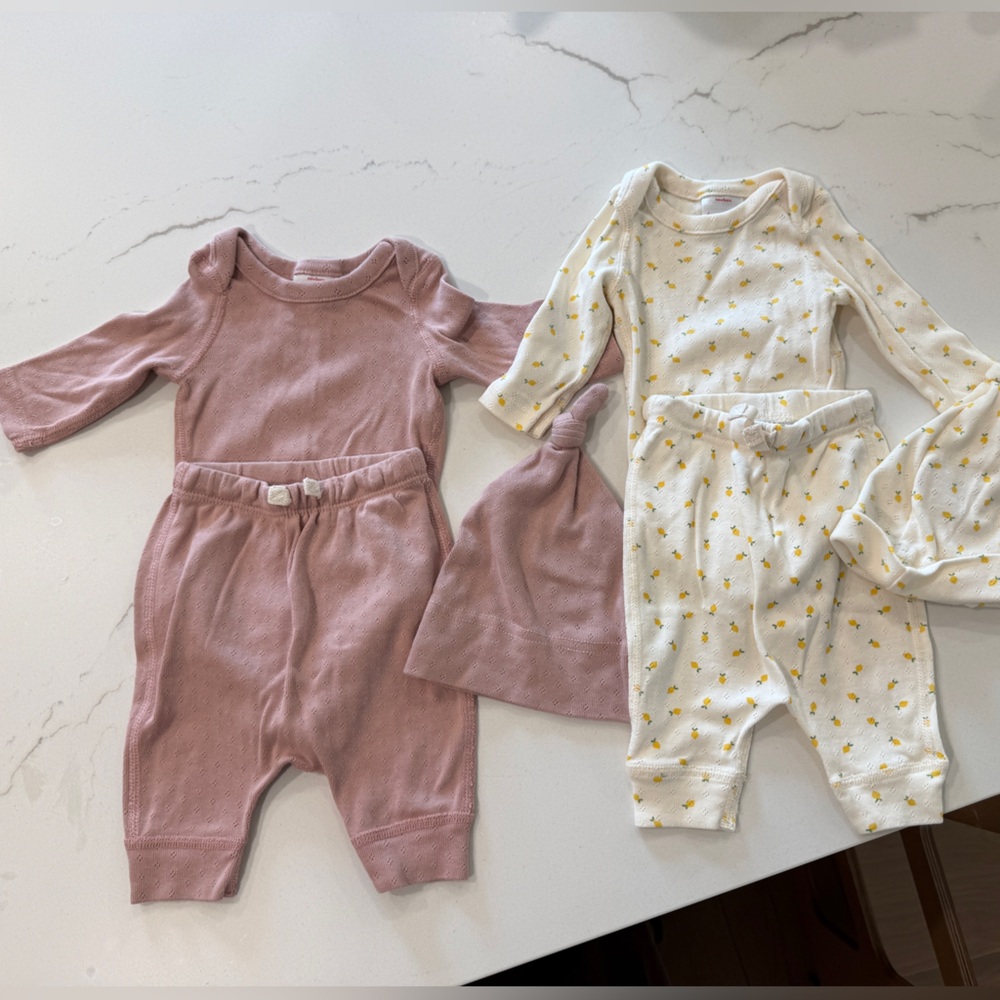 Bundle of two Hanna Andersson newborn outfits